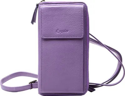 Produktbild von Esquire Leder Geldbörse Handytasche Peru Phone Wallet Bag Lilac flieder
