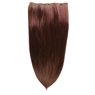 Obrázek produktu pro hair2heart clip in prodloužení syntetické vlasy rovné - příčesek 130g hnědý