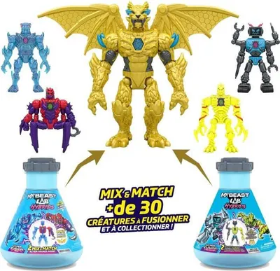Immagine prodotto di confezione da 2 figure - MRBEAST LAB - Mix & Match - Modello casuale + mezza figura