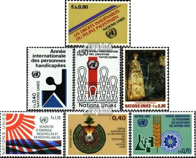 Produktbild von Briefmarken UNO - Genf 1981 Mi 96-102 (kompl.Ausg.) Jahrgang 1981 komplett gestempelt Sondermarken