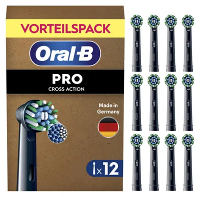 Productafbeelding van Oral-B Pro CrossAction opzetborstels, 12 stuks (verpakt in een omdoos zonder onnodige verpakkingen)