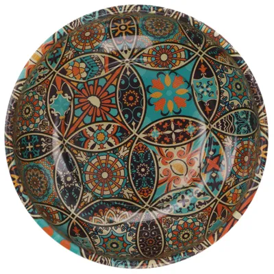 Produktbild von 1 Stk Orientalische Schüssel, Schale, Dekoschale aus Metall - Ø 7,5 cm Modell 5, Mehrfarbig, Schalen, Schüsseln