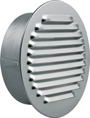 Produktbild von easyPART passend für 10031139 EUROPART Lüftungsgitter Außengitter Gitter Lüftung Abluft 125er Metall Insektenschutznetz Luftführung Trockner Dunsthaube