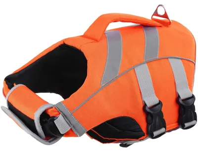 Productafbeelding van Hondenzwemvest met Handvat en D-ring, Oranje, M