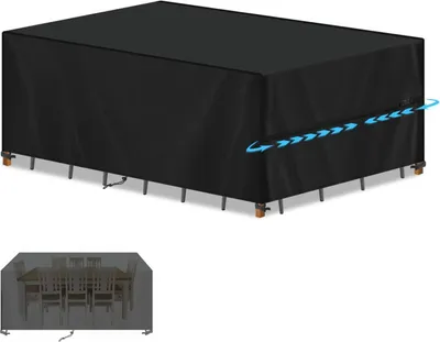 Produktbild von Gartenmöbel Abdeckung Loungemöbel Abdeckung 205*104*71cm Wasserdicht Abdeckhaube Gartenmöbel Schutzhülle für Sitzgruppe Gartentisch Abdeckung Winterfest 420D Oxford Gewebe