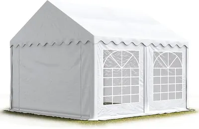 Produktbild von Party-Zelt Festzelt 3x4 m Garten-Pavillon -Zelt PVC Plane 700 N in weiß Wasserdicht
