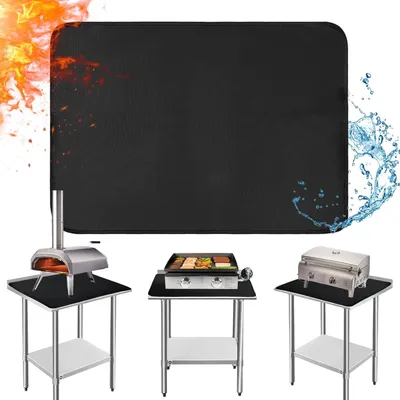 Produktbild von Grillmatte 50 x 60 cm, hitzebeständig, für Tischgrill, schwarz