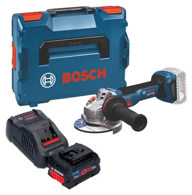 Image de Bosch GWS 18V-11 Professional Meuleuse angulaire sans fil 18 V 125 mm Brushless + L-Boxx ( 06019N4102 ) - sans batterie, sans chargeur