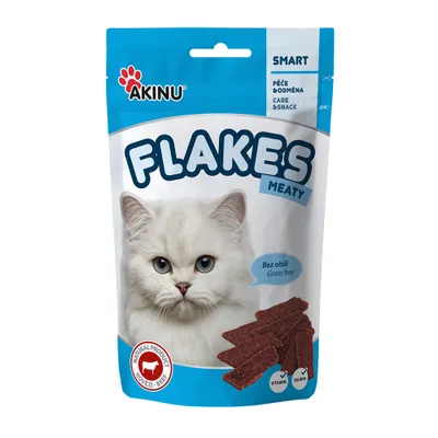 Obrázek produktu pro Akinu FLAKES Masové plátky pamlsek pro kočky 50 g