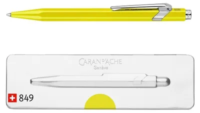 Zdjęcie produktu dla CARAN D'ACHE Chowany biros 849 POPLINE FLUO, żółty