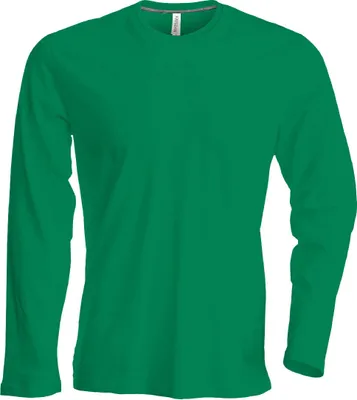 Produktbild von Kariban Herren Langarmshirt Longsleeve Long Sleeve T-Shirt Baumwolle, Größe:XL, Farbe:Kelly Green
