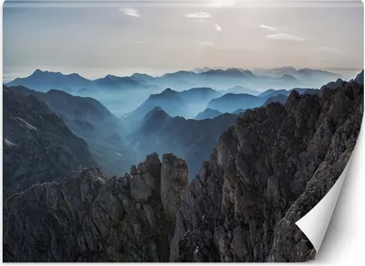 Produktbild von Vlies fototapete Berglandschaft natur 300x210 cm Feeby Blau inkl. Kleber einfache Montage