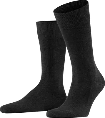 Produktbild von FALKE Herren Socken Family M So Baumwolle einfarbig 1 Paar, Grau Anthracite Melange 3080, 39-42
