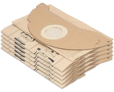 Produktbild von McFilter I 10 Staubsaugerbeutel kompatibel mit Kärcher 6.959-322.0 - passend für Mehrzwecksauger WD2, MV2, Beutel für Nass- Trockensauger