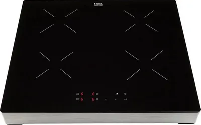 Zdjęcie produktu dla ETNA KIV164RVS, Czarny, Stal nierdzewna, Blat, 59 cm, Płyta indukcyjna strefowa, Szkło ceramiczne, 4 stref(y)