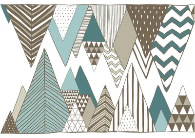 Image de Sticker mural – Décoration de chambre à coucher/salon – Immense motif de montagnes scandinaves NEOVOLCANIK – 80 x 120 cm