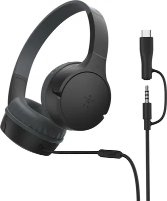 Immagine prodotto di Belkin SoundForm Mini Auricolare Cablato A Padiglione Musica e Chiamate USB tipo-C Nero
