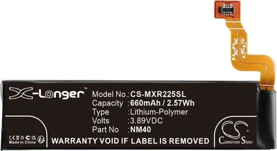 Produktbild von TECHTEK Akku Kompatibel mit [Motorola] Razr 2022, Razr 5G 3nd gen 2022, XT2251, XT2251-1 Ersetzt NM40, für SB18D44720