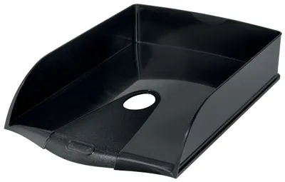 Produktbild von Leitz 53240095, Polystyrol (PS), Schwarz, A4, 255 mm, 385 mm, 70 mm