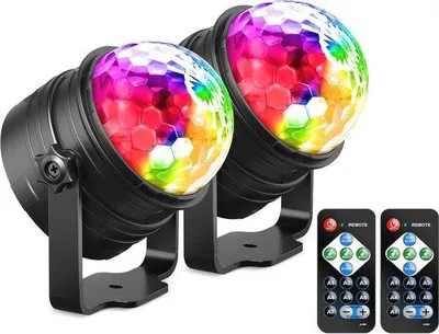 Immagine prodotto di Set di luci LED da 6 W con 7 colori per l'illuminazione di feste e bar