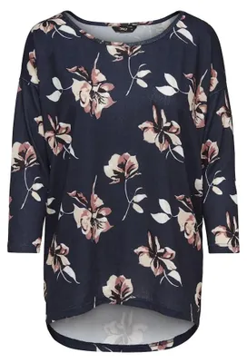 Productafbeelding van ALLEEN NOS Damen onlELCOS 4/5 AOP TOP JRS NOOS Pullover, per pak. Meerdere kleuren (zwart)