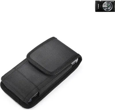 Produktbild von Holster Gürteltasche kompatibel mit Canon IXUS 160 Holster Gürtel Tasche wasserabweisend Handy Hülle Schutz Hülle Outdoor schwarz K-S-Trade