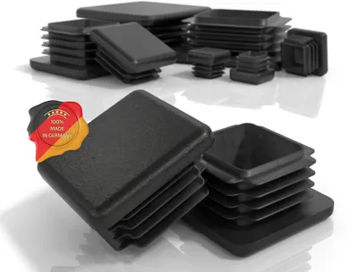 Produktbild von PD® Lamellenstopfen 40x40 mm Vierkantrohr - Endkappen Schwarz | 10 Stück