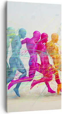 Produktbild von Bild auf Leinwand - Leinwandbild - Spieler Ziel tröpfeln Energie - 55x100cm - Wand Bild - Wanddeko - Leinwanddruck - Bilder - Kunstdruck - Wanddekoration - Leinwand bilder - Wandkunst - PA55x100-3177