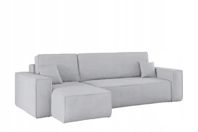 A sectional sofa on a white background.