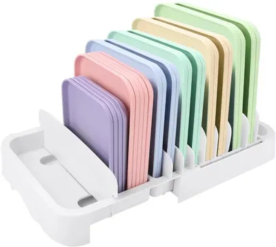 Produktbild von Unyqoos Verstellbare Küchenorganizer für Deckel- und Besteckaufbewahrung mit 8 flexiblen Fächern