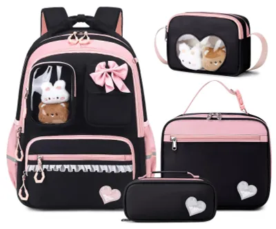 Produktbild von Rucksackset für Mädchen mit Lunchbox und Umhängetasche