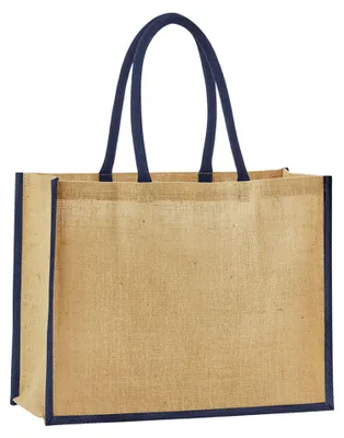 Image de Westford Mill - Sac à provisions « Classic » LT4135 (taille unique) (Naturel/Bleu marine)