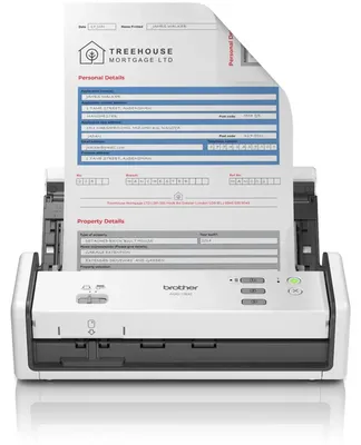 Produktbild von Brother ADS-1300, 215,9 x 355,6 mm, 1200 x 1200 DPI, 30 Seiten pro Minute, ADF-Scanner, Weiß, LED