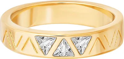 Produktbild von cai Ring 925/- Sterling Silber gelb 058 (18,5) Zirkonia 360272498-1