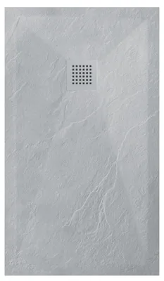 Obrázek produktu pro BALNEO sprchová vanička z minerálního kompozitu Stone Tray F 90 × 110 × 2,5 cm ve světle šedé barvě
