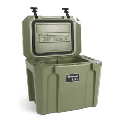 Produktbild von Petromax Kühlbox kx25 Oliv 25L Robuste Passivkühlbox für Camping & Outdoor,....