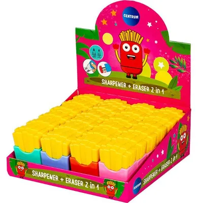 Imagen del producto de Centrum 24: Sacapuntas de lápices con goma de borrar, modelo 81025