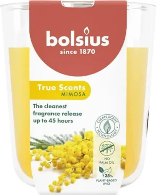 Zdjęcie produktu dla BOLSIUS Mimosa Bolsius True Scents Świeca Zapachowa w Szkle 97/85