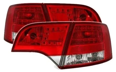 Für Audi A4 B7 8E Avant 2004-2008 LED Rückleuchten Heckleuchten Rot Weiss in der Farbe Rot von AD TUNING GmbH & Co. KG