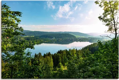 Produktbild von ARTland Leinwandbild Blick auf den Titisee im Schwarzwald Größe: 60x40 cm