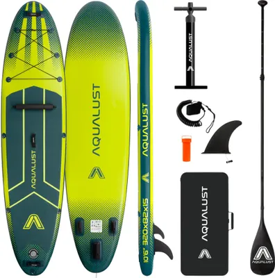 Obrázok produktu pre AQUALUST 10.6 iSUP – nafukovacie surfové dosky na stand up paddleboarding, kompletná sada, 320 cm – obsah: sada dosky + pádlo
