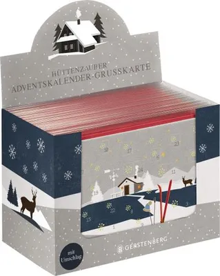 Produktbild von Hüttenzauber Adventskalender-Grußkarten