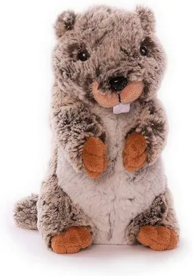 Produktbild von Murmeltier stehend Stofftier Kuscheltier Plüschtier 20 cm grau