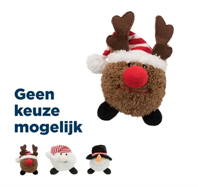 Immagine prodotto di Trixie Babbo Natale / renna / pupazzo di neve palla assortita