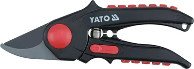 Obrázek produktu pro Yato YT-8811, Bypass, PVC, Černá, Červená, Uhlíková ocel, Černá/ocelová, 190 mm