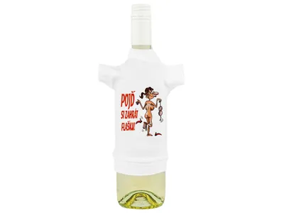 Obrázok produktu pre Tričko na fľašu Poď si zahrať fľašku!