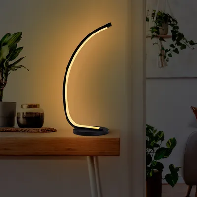 Produktbild von Opviq, Bevel - 13321, Schreibtischlampe, METALLKÖRPER, Schwarz, 43 x 18 x 13 cm