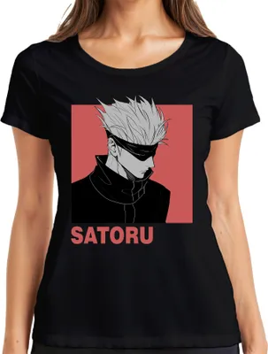 Obrázek produktu pro SATORU GOJO Jujutsu Kaisen Anime Aesthetics Dárkové tričko s páskou přes oči, černá, XXL