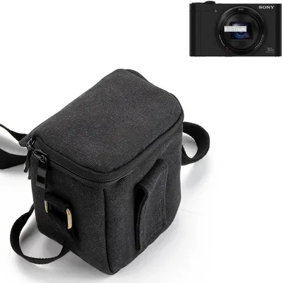 Produktbild von K-S-Trade Umhängetasche kompatibel mit Sony Cyber-shot DSC-WX500 Schulter Tasche Tragetasche Kameratasche Fototasche schwarz Schutzhülle