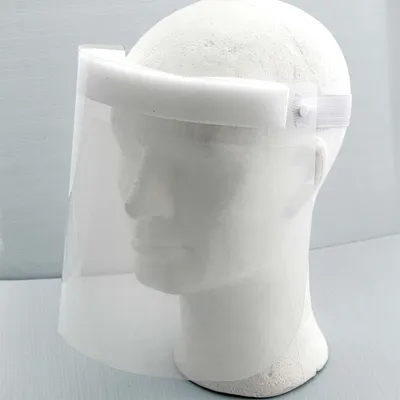 Produktbild von Gesichtsschild Premium, aus farbloser PET Sichtscheibe, ideal für Brillenträger